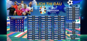 Lịch thi đấu Euro 2024 được nhiều người quan tâm.