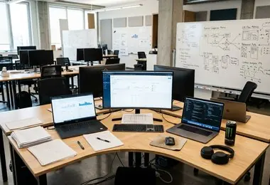 A product team reviews customer insight notes during a planning session